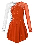 Photo Gallery kvysinly vestito da pattinaggio artistico per bambina manica lunga maillot da danza con gonna leotardo balletto ginnastica ritmica costume ballerina competizione arancia 11-12 anni Photo Gallery kvysinly vestito da pattinaggio artistico per bambina manica lunga maillot da danza con gonna leotardo balletto ginnastica ritmica costume ballerina competizione arancia 11-12 anni