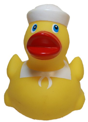 Waddlers Rubber Ducks Family Patriotic Navy Sailor Rubber Duck, Brand Bathtub Toys That Floats Upright, Rubber Ducky Birthday Party Favors Gift, All Depts. American