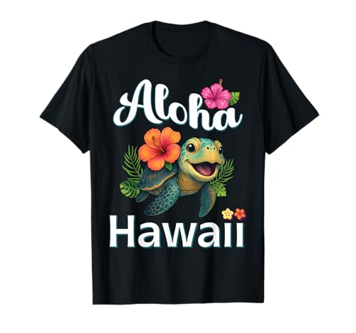 Aloha Hawaii Schildkröte Hawaii Island Kinder Kleinkind Männer Frauen T-Shirt