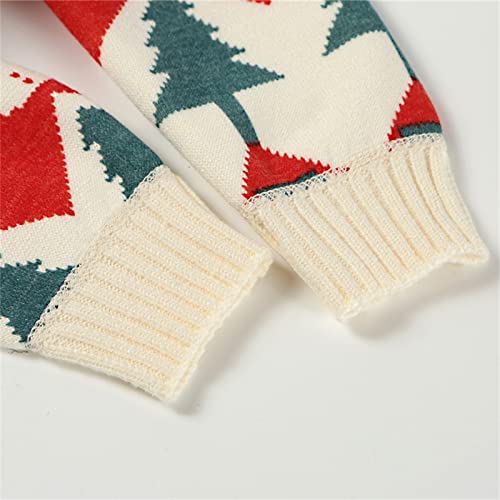 Girls Christmas Cute High Neck Sweater Fall Winter Funny Xmas Long Sleeve Knit Sweater Toddler Kids Knitwear3