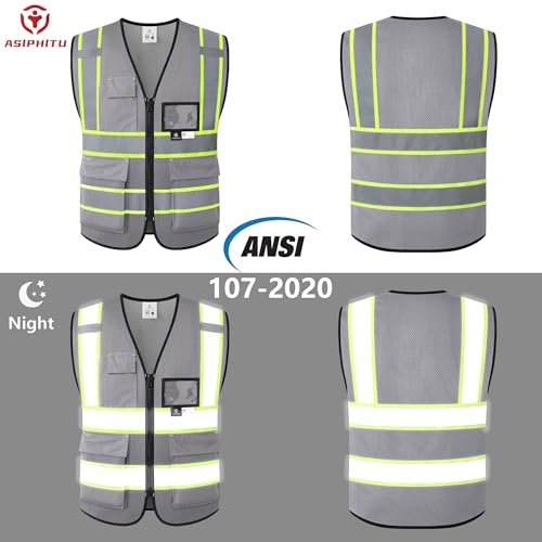 Image of Safety Vest for Men Women Reflective Construction Vest