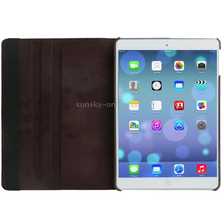 PU Leather Rotate Stand Case for iPad 9.7 inch 5th/6th Generation 2017/18 and For iPad Air 1st Generation and iPad Air 2 2013/14 (Brown) - Image 4