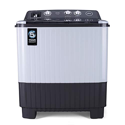 Image of Godrej 7 Kg Semi-Automatic Top Loading Washing Machine (WSAXIS 70 5.0 SN2 T GR, Grey)