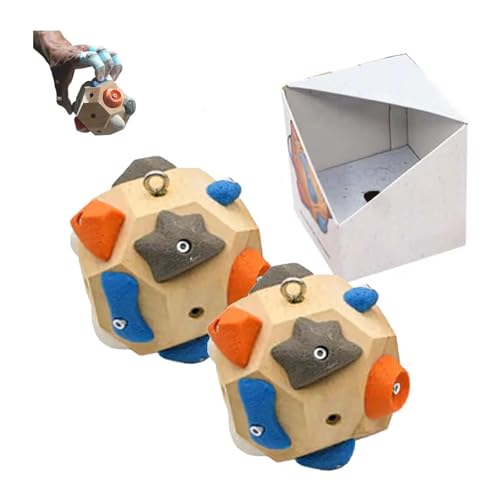 Handgefertigter Boulderblock, 3D-Klettertrainingsball, Fördert Kraft Und Präzision, Fingertrainingsgerät for Kletterer(2Pcs)