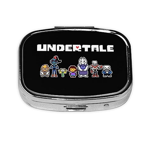 ピルケース アンダーテイル 薬ケース 小分け 薬入れ 小物入れ くすりいれケース 薬箱 薬ストレージ 収納ケース コンパクト 小型収納ケース ガムケース 錠剤ケース 飲み忘れ防止 服薬管理 おしゃれ 小型 密閉 アクセサリー 軽量 旅行 持ち運びやすい