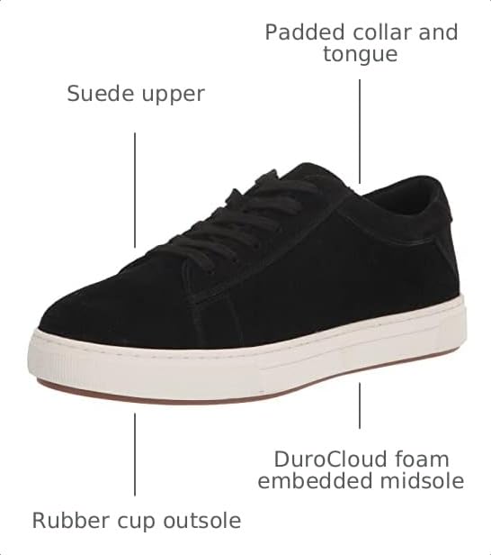 Image of Propet Mens Kenji Lace Up Sneakers Shoes Casual - Black