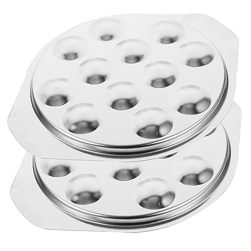 Gatuida 2Piezas Caracol Inoxidable para Hornear Caracoles y Gadget de Cocina Capacidad para Escargots para Comida Francesa y Sushi