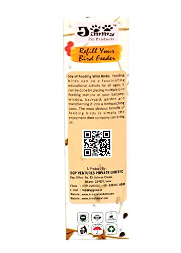 Image of JiMMy Pet Products Black Sunflower Seeds Pack Bird Food 350 Grams