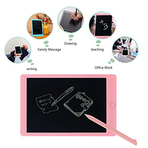 Coxtnbio 10 inch LCD Writing Tablet, Drawing Board for Kids Drawing Tablet Writing Pads Harmless to Eyes Birthday Gift Office Blackboard (Pink)