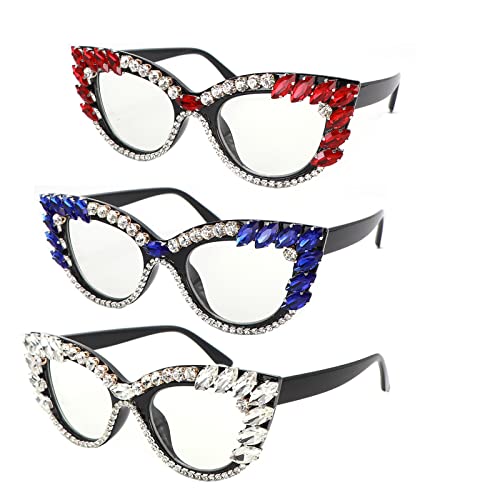 Lightweight Shiny Cat Eye Design Chic women clear Retro small frame glasses Trendy decoration frame glasses with box