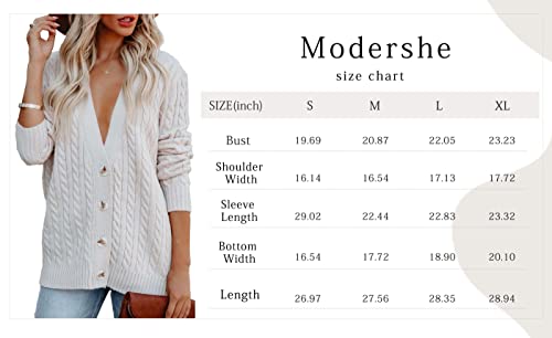 Cardigan For Women Open Front Long Sleeve Pullover Sweater Button Down Cable Knit V Neck Oversized Casual Chunky Outwear Coat Rose #TOP4
