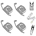 TAROME Guide de Couture Magnetique 4Pcs Guide de Couture à la Machine à Coudre Guide de Couture Aimanté Presseur avec 1Pcs Pied-de-Biche pour Machine à Coudre 1Pcs Règle Souple et 1Pcs Ciseaux U