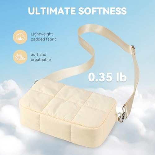 KALIDI FANCY FOREST Crossbody Bags for Women Crossbody Purse with Strap Lightweight Puffer quilted Shoulder Bag for Travel 6