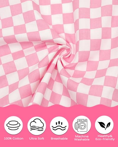 Image of ALVABABY Toddler Pillowcases 2 Pack Organic Cotton Fit 13 inchx 18 inch or 14 inchx19 inch Kids Pillow Cover Envelope for Girl Boy Travel(Pillowcase Only)