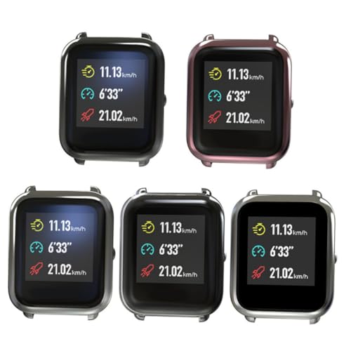 Funda de TPU Huawei Smartwatch VILLCASE con bordes plateados refinados 5