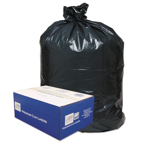 Classic 385822G 2-Ply Low-Density Can Liners, 55-60gal, .9mil, 38 x 58, Black, 100/Carton