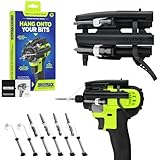Driverback Bit Holder | Made in USA Retractable Magnetic Bit Holder for Impact Driver | Fits with All 1/4-inch hex Impact Drivers | Perfect Tool Accessory with Removable Zip Tie Closure | Nylon