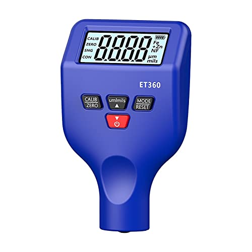 Miernik grubości powłoki, precyzyjny tester sondy samochodowej z dużym podświetlanym wyświetlaczem LCD, mierzy 0,1 µm dla Fe/NFe i Fe+Zn