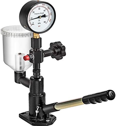 VEVOR Diesel Injector Nozzle Tester 0-400BAR/0-8000PSI with Dual Scale Gauge to Adjust and Test Diesel Injector Nozzle Pop Pressure