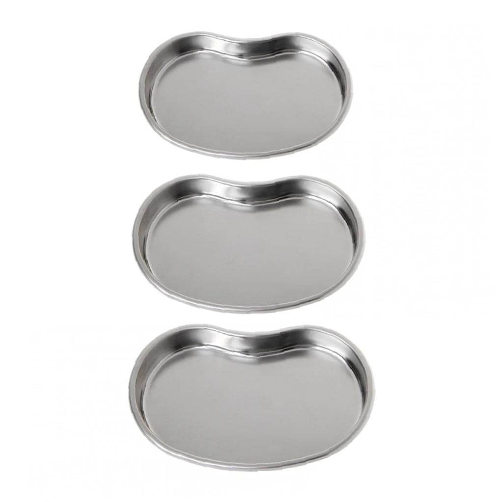 Onsinic 1Pc Medical Stainless Steel Kidney Bowl Curved Trays Dental Tool Surgical Use Trays S