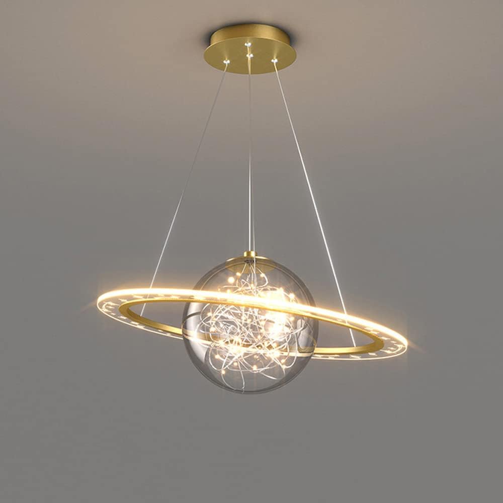 Lustre planète moderne pour éliminer la lumière agressive grâce aux LED trois couleurs