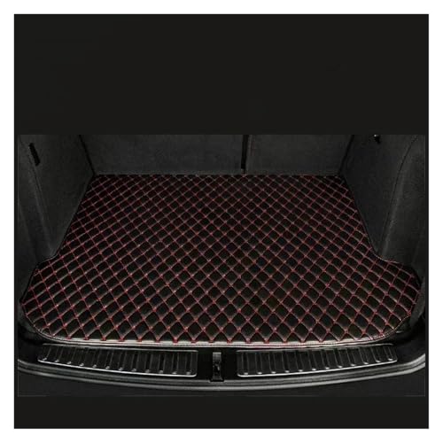 トランクマット に適合する ゴルフ 8 MK8 2023 2022 2021用 カーゴライナー 自動車内装 車両交換用 防水 トランクマット 後部座席マット(Black with Red)