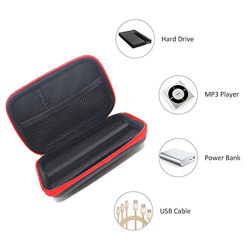 Image of AlexVyan - Shock Proof External Hard Disk Case Protector for 2.5 Inch Seagate Expansion 1TB Wired External USB 3.0 2.0 Hard Drive Disk (500 GB, 500GB,1TB, 1 TB, 2TB 2 TB ,1.5TB 1.5 TB 3TB 3 TB Compatible) Cover HDD Case Casing Carry Bag Pouch Sleeve Enclosure (Black Bubble)