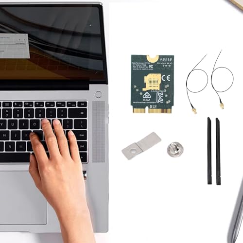 WiFi 6E Wireless Card, M.2 NGFF 5.2 4200Mbps Band Network Adapter con Antena 8dBi para Windows 10 y 11 miniatura 7