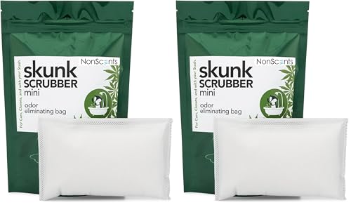 NonScents Smoke Odor Eliminator Bag &amp; Air Freshener for Cars and Small Spaces (Pack of 2)