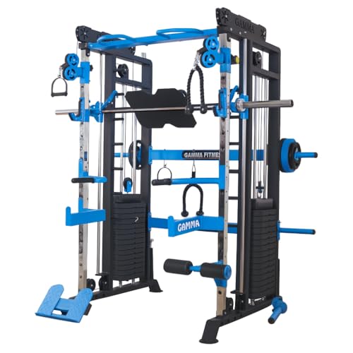 GAMMA FITNESS FTS-101 Multi Gym Functional Trainer BLACK & BLUE - Image 2