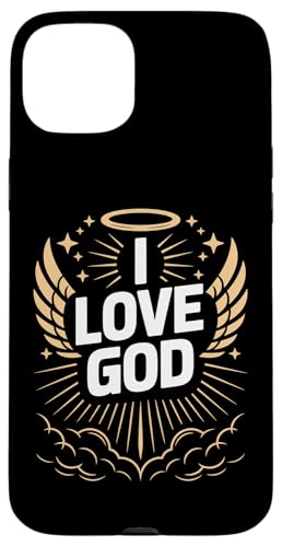 I Love God Heavenly Halo Wings RaysB X}zP[X iPhone 15 Plus p