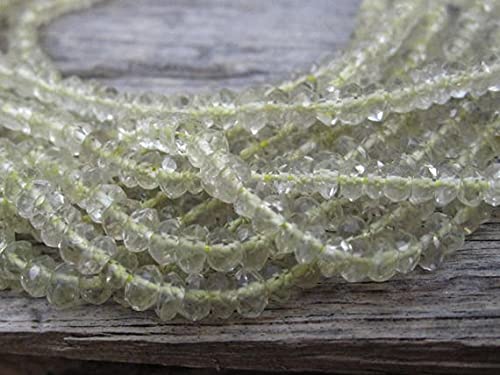Perles en quartz citron de 4mm pour fabriquer un cadeau personnalisé