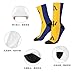 XZDZDX Flag of Barbados Polyester Mid-Calf Socks 2 Black-2 for Unisex - Skin-Friendly Elastic Fashion Crew Socks