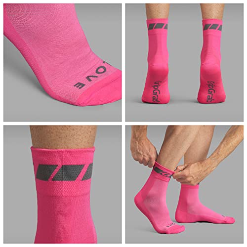Image of GripGrab Classic Regular Cut Summer Cycling Socks Single & Multipack Coolmax Bicycle Socks for Spinning Indoor Biking