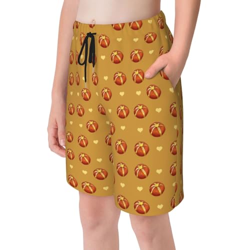 Buttered Bread Youth Beach Pants, Soft and Breathable, with Drawstring Waist, Suitable for Sports and Leisure.4