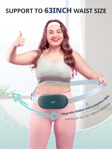 Image of Slimpal Heating Pad for Period Cramp, Plus-Sized Electric Heating Pad, Menstrual Period Cramps Heat Belt Pain Relief, 3 Timer Auto Off Setting, Dark Green