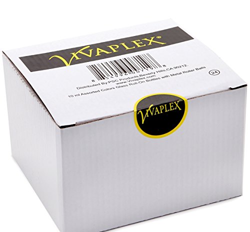 Vivaplex, 24, Assorted Colors, 10 ml Glass Roll-on Bottles with Stainless Steel Roller Balls. 3-3 ml Droppers included - Thumbnail 7
