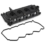 LQI Engine Valve Cover w/Gasket Compatible with Nissan Navara D22 D40 YD25 Black