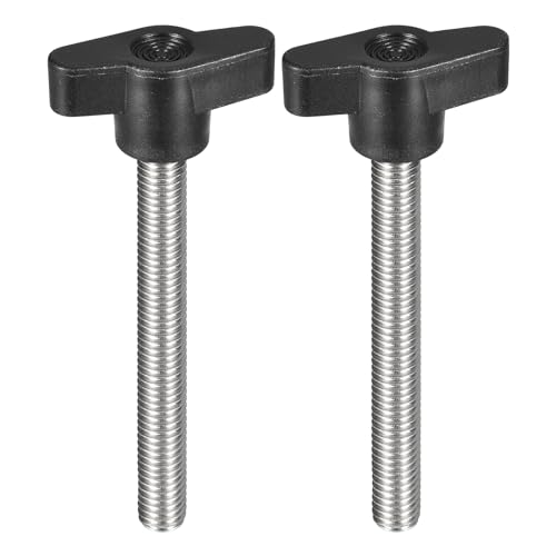 QUARKZMAN 2Pz Manopola a Vite di Serraggio, M8 x 70mm in Acciaio Inossidabile 304 a Forma di T per Sostituire Rapidamente Manopola di Serraggio a Mano Viti con Impugnatura a T