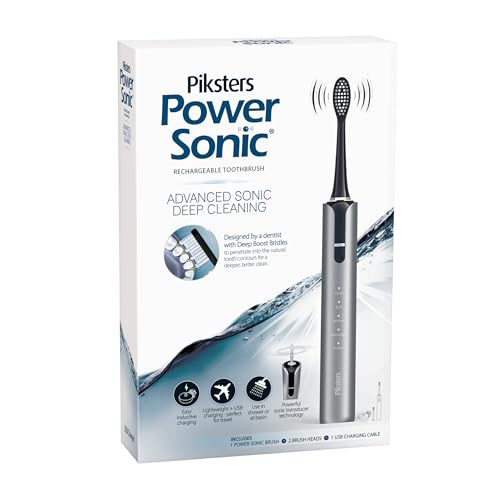 Piksters Power Sonic Toothbrush, Grey