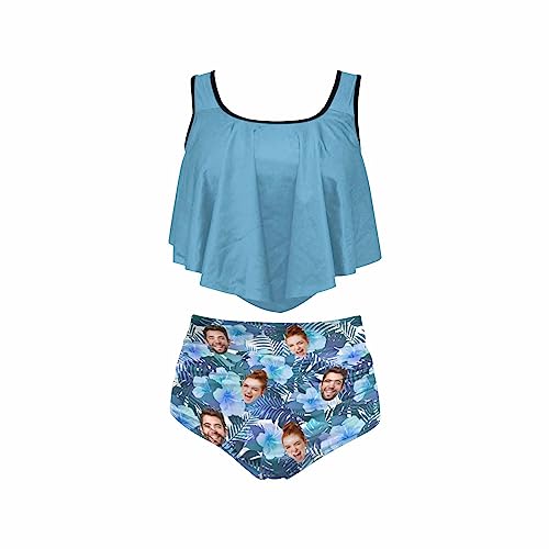 Custom Face Couple Matching Swimsuits Bikini Swim Trunks Shorts for Women Men3