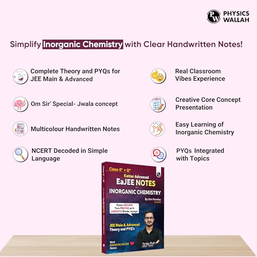 Image of PW EaJEE Handwritten Notes For Inorganic Chemistry By Om Pandey | Chapterwise and Topicwise Questions | Complete JEE Main & Advanced Syllabus | Handpicked PYQs