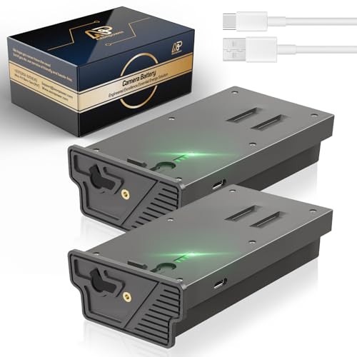 6000mAh Rechargeable Lithium Battery Pack for Reveal Trail Camera - Compatible with X, XB, SK, X Pro, Pro 3.0, X Gen 2.0/3.0 Hunting Accessories (2-Pack, USB-C Fast Charging) Tactacam Batter