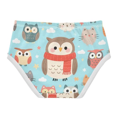 GuoChe Organic Cotton Panties Hipster Triangle Panties Comfort Color for Baby Girls in Sizes 2T,3T, 4T, 5T, 6Y and 8Y2