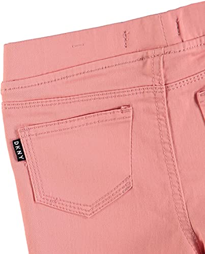 DKNY Girls 4-6X Girls Full Length Super Soft Stretch Denim Jeans (Peaches N Cream, 4)3