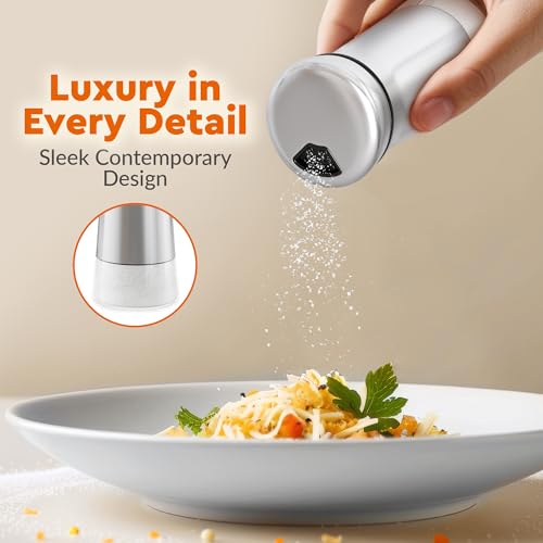 image for HOME EC Original Salt and Pepper Shakers Set with Adjustable Pour Hole