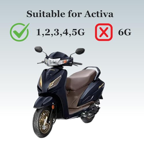 Image of Activa Front Footrest for Riders | Fits Honda Activa 1G to 5G | Heavy Duty Metal with Anti-Slip Rubber | Easy Installation