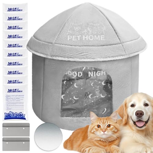 Refugio impermeable resiste clima para gatos y perros pequeños exterior 2