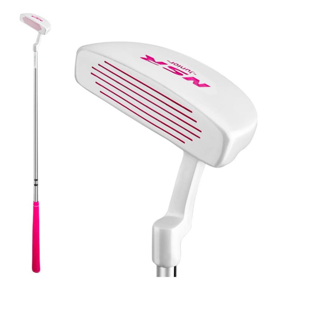 Left Handed Golf Putters for Kids Beginners Golf Practice Golf Clubs Push Rod Stick LH Junior Boys Girls (Age 9-12,Left,White)