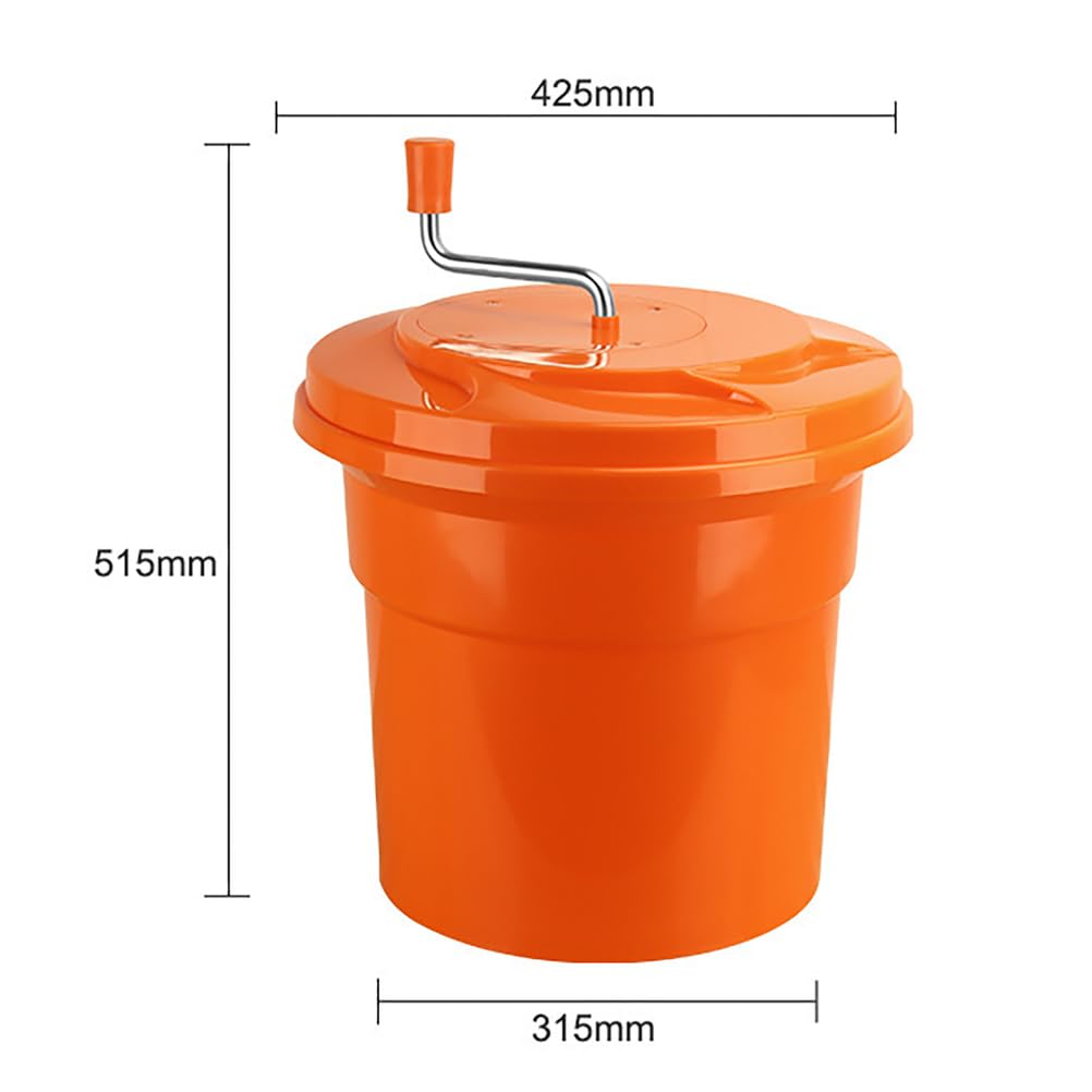 Essoreuse à salade commerciale, grande capacité de 2,5 l, séchoir manuel à main, pour restaurants, maison, cuisine, lave-fruits et légumes